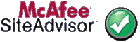 Site tested and approved by McAfee SiteAdvisor